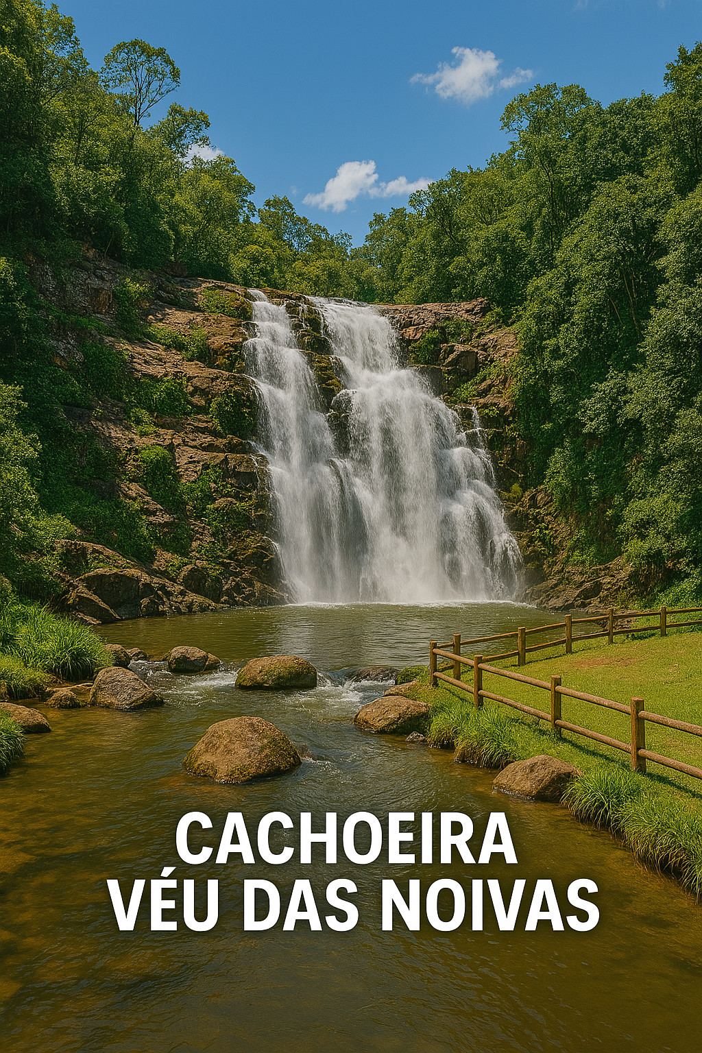 Cachoeira véu das noivas poços de caldas