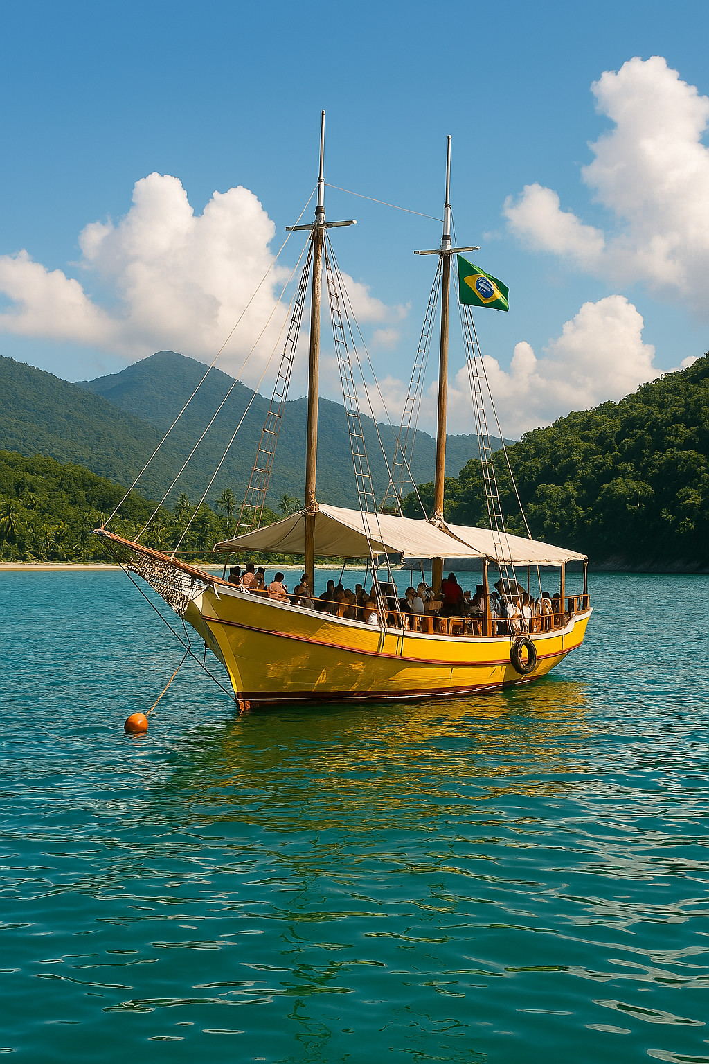 Passeio de barco em Paraty