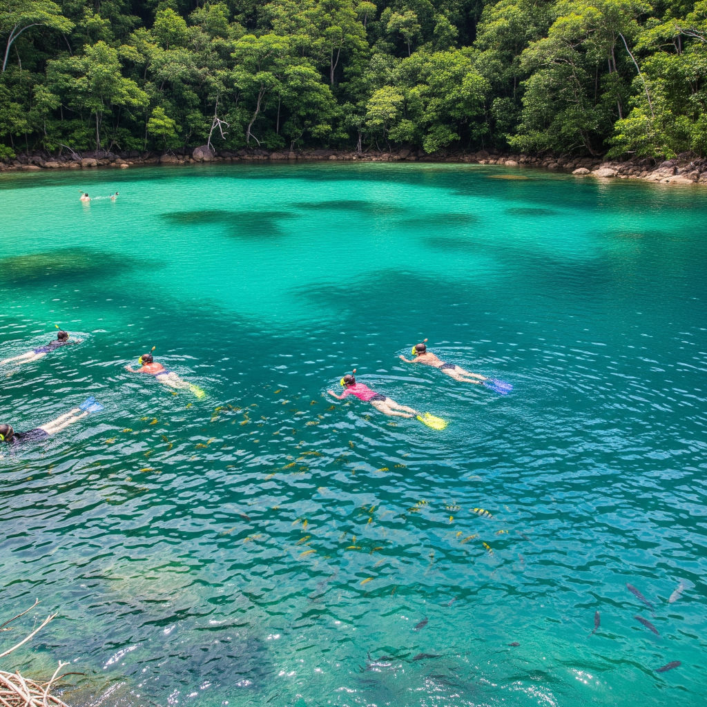 Lagoa azul Ilha Grande