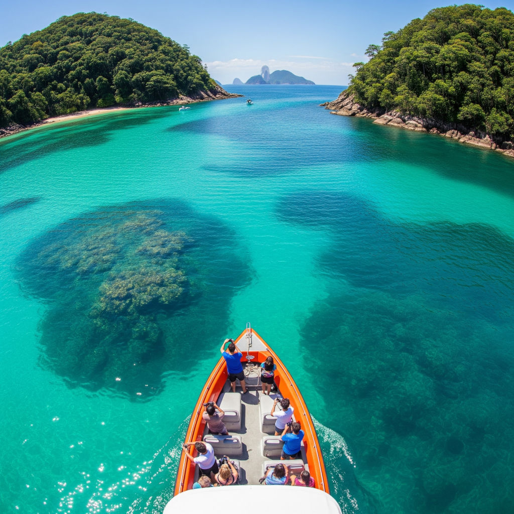 Passeio barco Ilha Grande